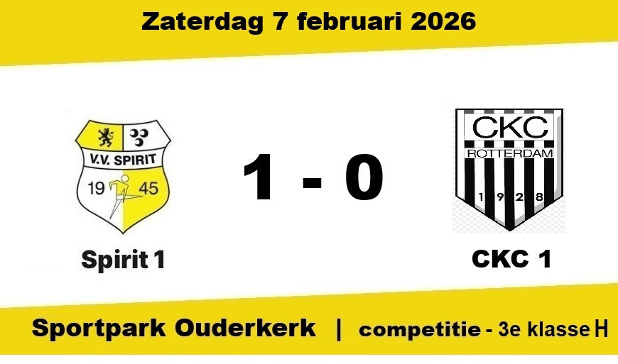 Spirit loopt met moeizaam overwinning op CKC in op koploper Hardinxveld