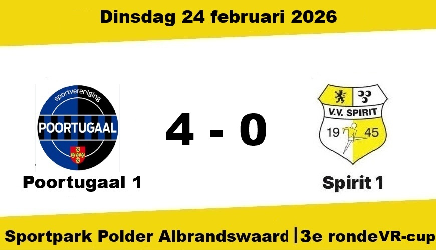 Spirit kan het Poortugaal niet wéér moeilijk maken: 4-0