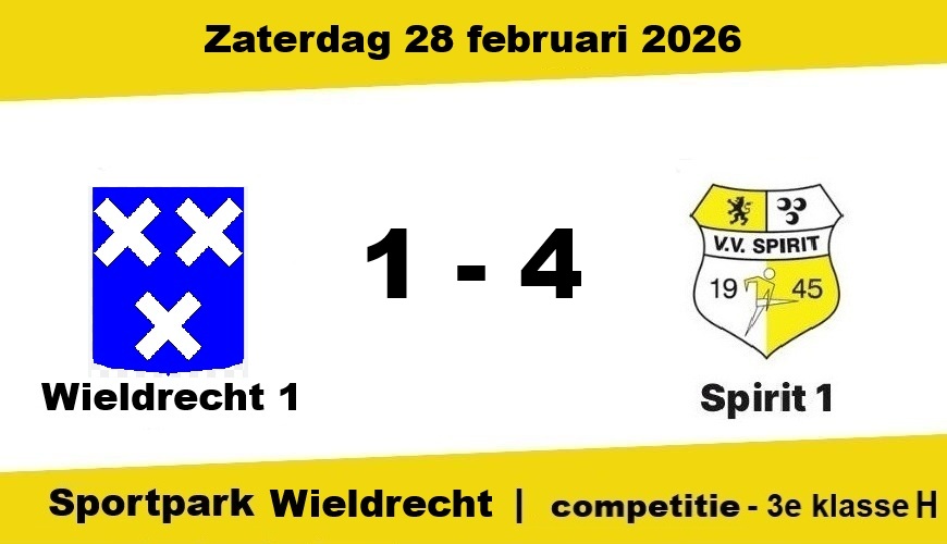 Spirit beleeft makkelijke middag bij Wieldrecht (1-4)