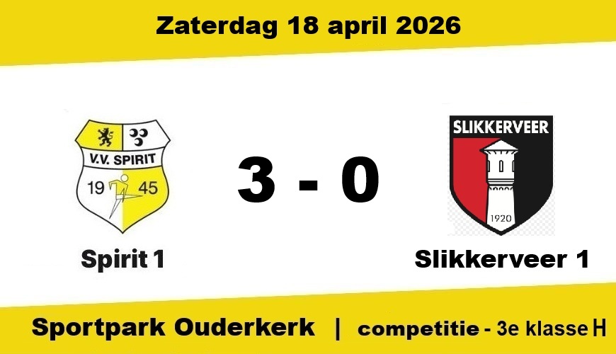 Spirit toont herstel met 3-0 zege op Slikkerveer