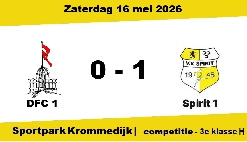 Spirit wint van DFC, maar overtuigt niet (0-1) UPDATE beelden van de wedstrijd