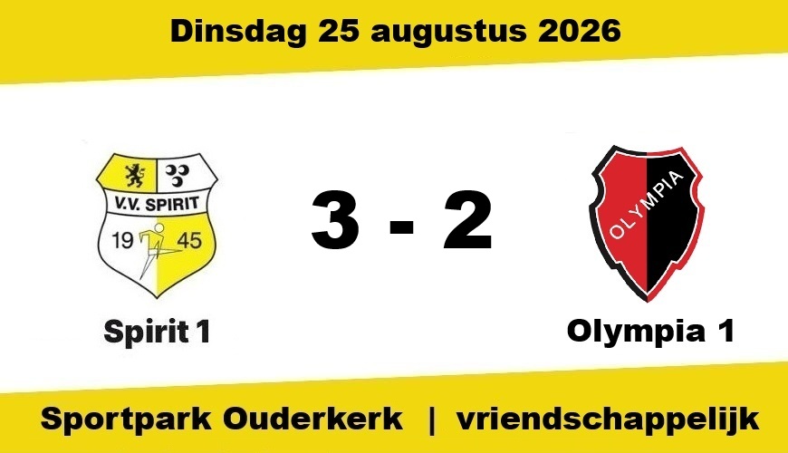 Spirit toont herstel na overwinning op Olympia: 3-2