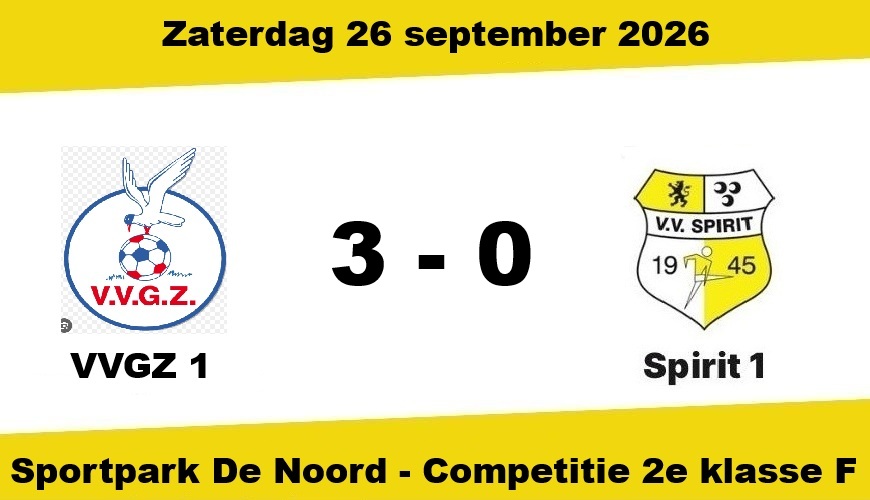 VVGZ zet Spirit weer met beide benen op de grond (3-0)
