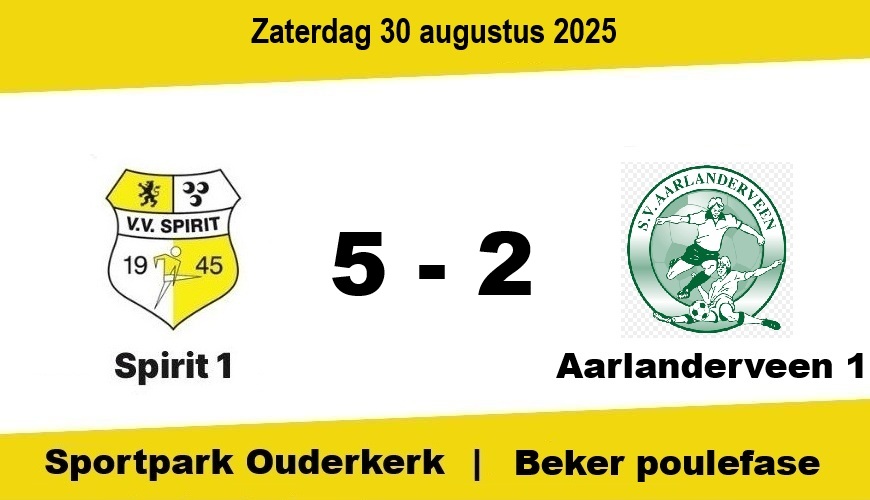 Spirit opent bekertoernooi met ruime, maar weinig bevredigende overwinning op Aarlanderveen