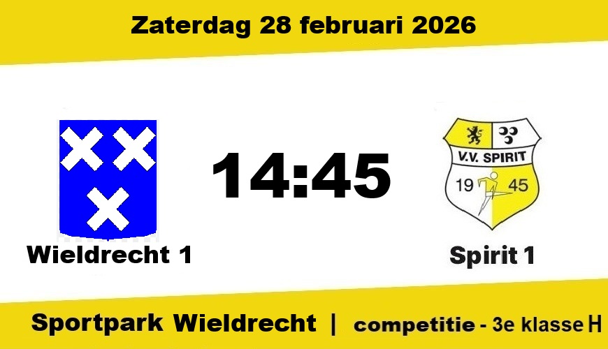 Voorbeschouwing: Wieldrecht – Spirit (7 maart)