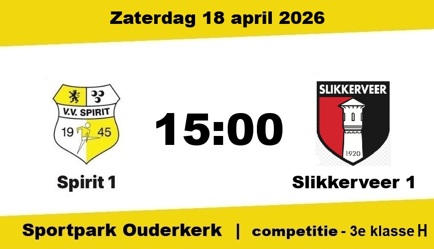 Voorbeschouwing: Spirit – Slikkerveer (18 april)
