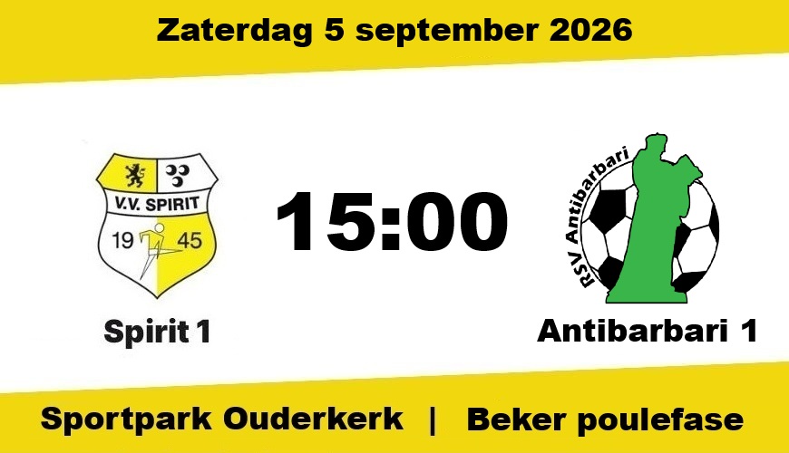 Spirit ontvangt Antibarbari in tweede bekerronde