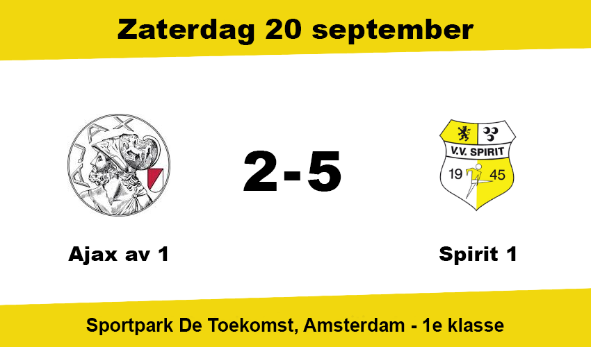 Spirit wint ruim van Ajax av