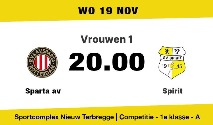 Spirit gaat inhalen bij Sparta
