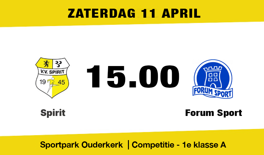 Spirit ontvangt Forum Sport
