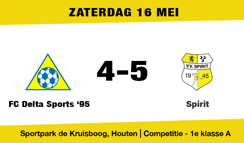 Spirit pakt 4e plek en begint volgende week aan de nacompetitie