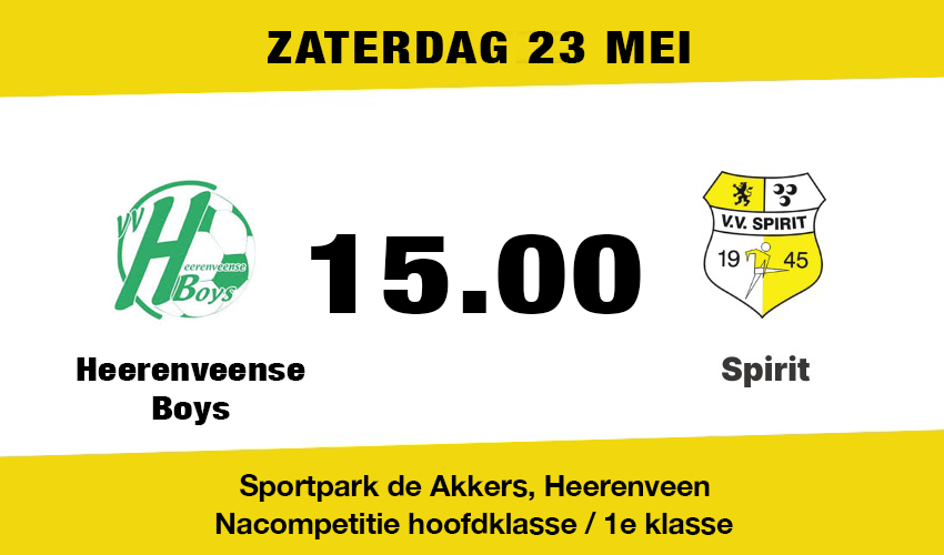 Spirit start de nacompetitie in Heerenveen