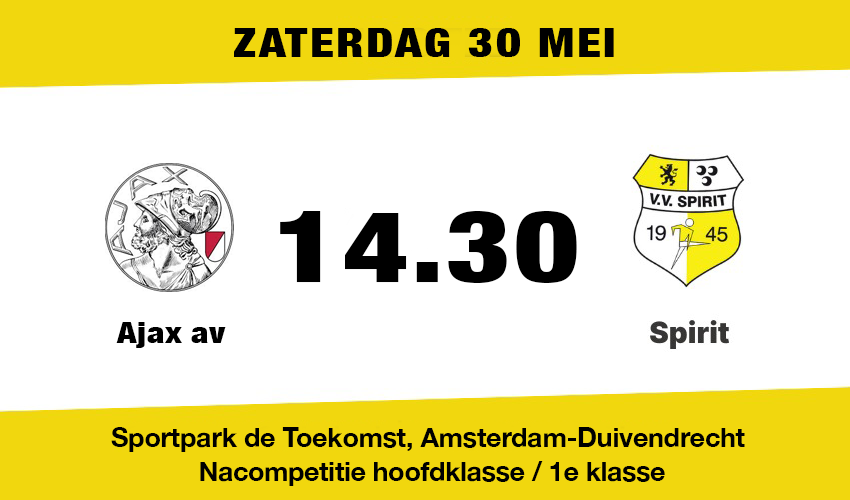 Spirit vervolgt nacompetitie tegen Ajax av