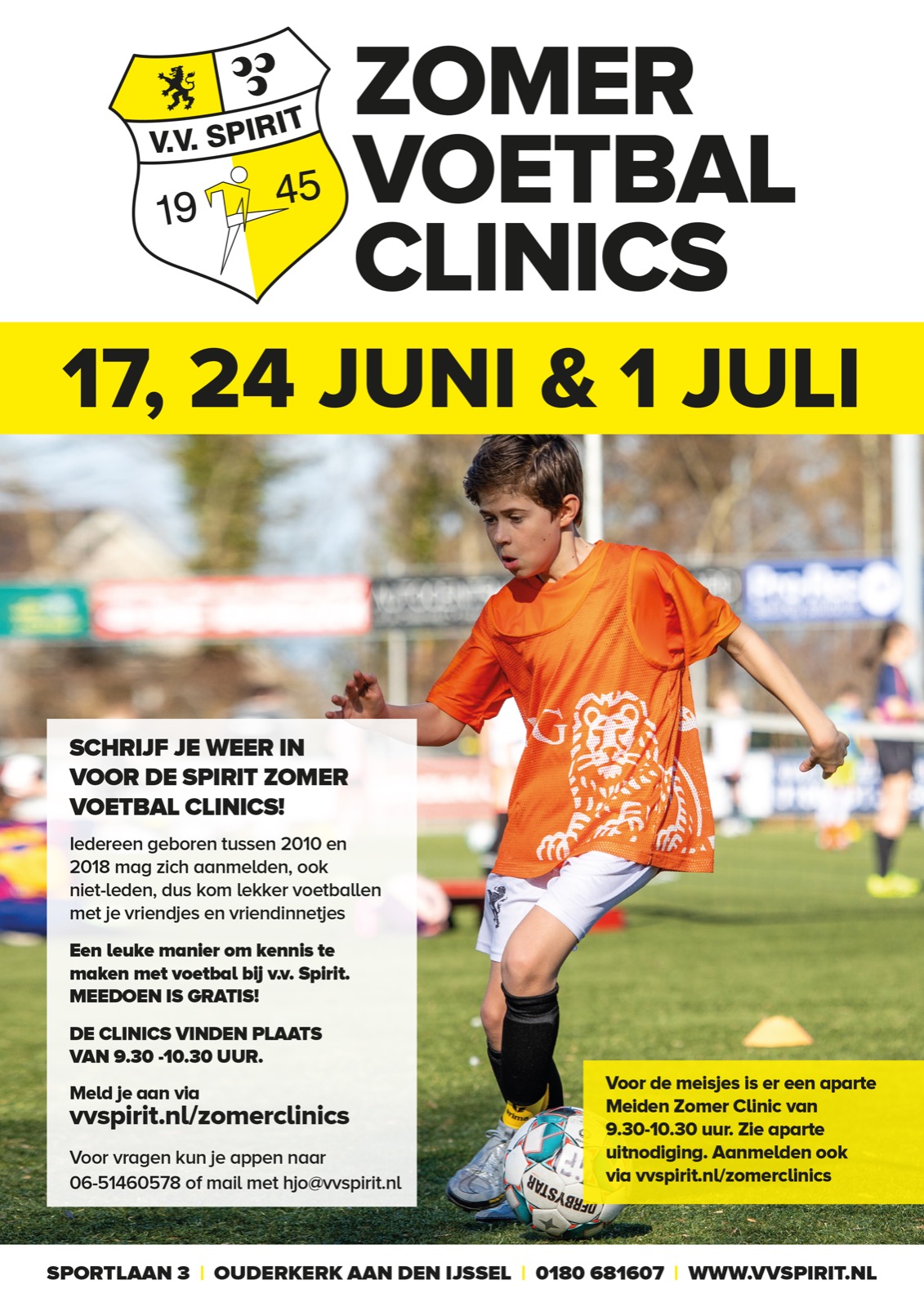 Zomer Voetbal Clinics 2023