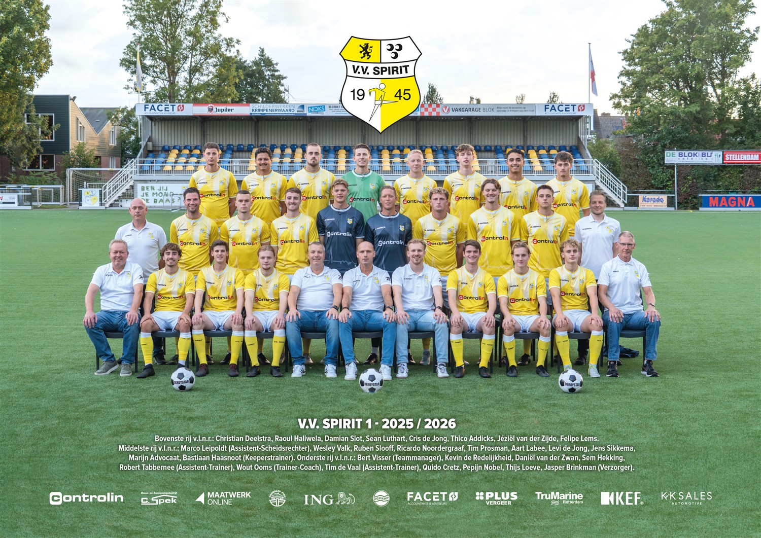 Spirit 1 selectie blijft intact