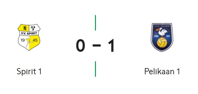 Spirit verliest thuis van Pelikaan na totale offday: 0-1