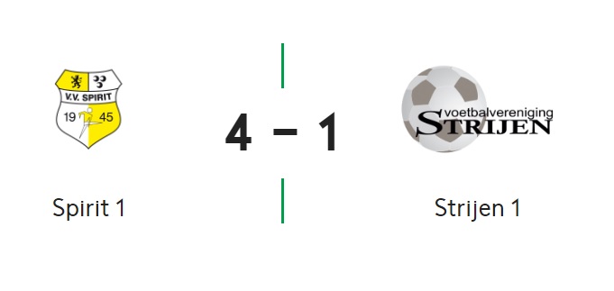 Strijen maakt het Spirit niet moeilijk: 4-1